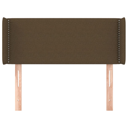 vidaXL Kopfteil mit Ohren Dunkelbraun 83x16x78/88 cm Stoff