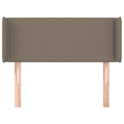 vidaXL Kopfteil mit Ohren Taupe 93x16x78/88 cm Stoff