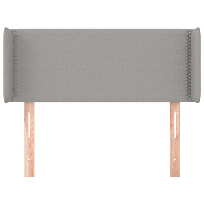 vidaXL Kopfteil mit Ohren Hellgrau 103x16x78/88 cm Stoff