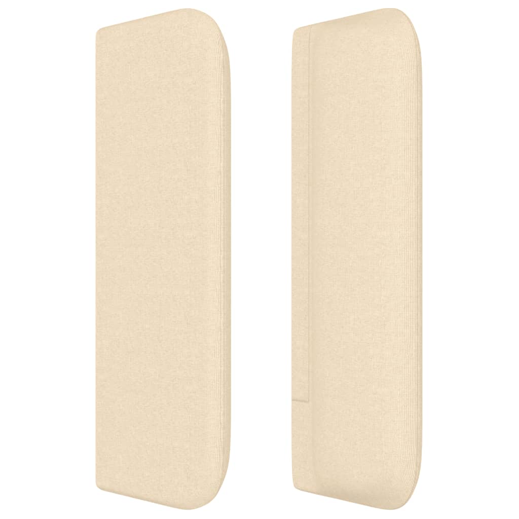 vidaXL Kopfteil mit Ohren Creme 147x16x78/88 cm Stoff