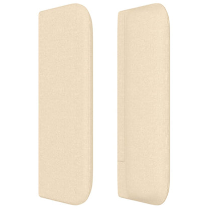 vidaXL Kopfteil mit Ohren Creme 147x16x78/88 cm Stoff