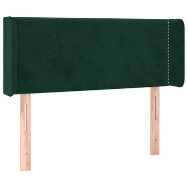 vidaXL Kopfteil mit Ohren Dunkelgrün 83x16x78/88 cm Samt