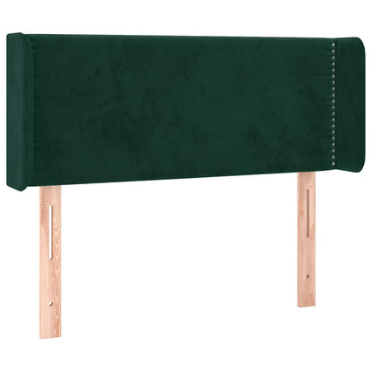 vidaXL Kopfteil mit Ohren Dunkelgrün 83x16x78/88 cm Samt