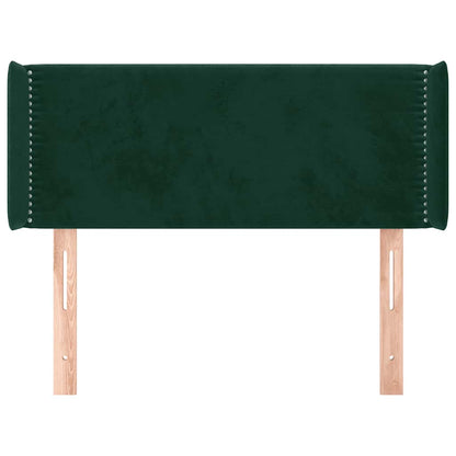 vidaXL Kopfteil mit Ohren Dunkelgrün 83x16x78/88 cm Samt