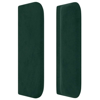 vidaXL Kopfteil mit Ohren Dunkelgrün 83x16x78/88 cm Samt