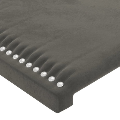 vidaXL Kopfteil mit Ohren Dunkelgrau 147x16x78/88 cm Samt