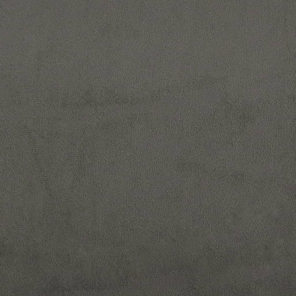 vidaXL Kopfteil mit Ohren Dunkelgrau 163x16x78/88 cm Samt