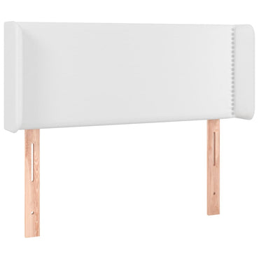 vidaXL Kopfteil mit Ohren Weiß 83x16x78/88 cm Kunstleder