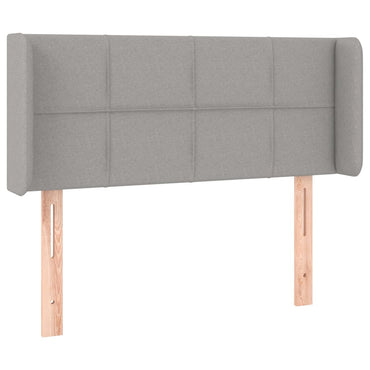 vidaXL Kopfteil mit Ohren Hellgrau 83x16x78/88 cm Stoff