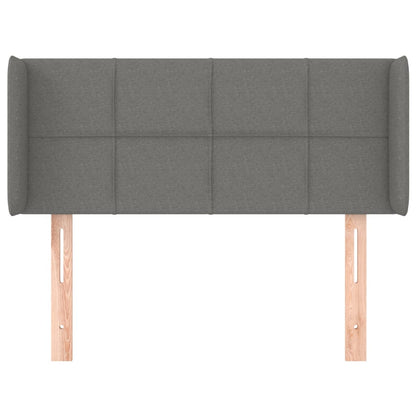 vidaXL Kopfteil mit Ohren Dunkelgrau 83x16x78/88 cm Stoff