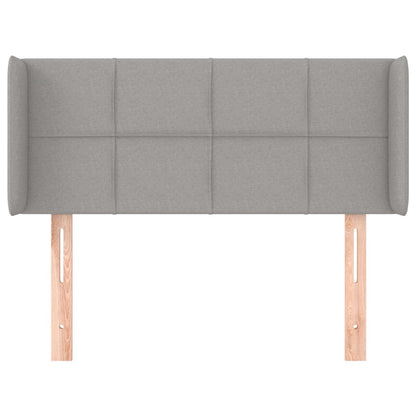 vidaXL Kopfteil mit Ohren Hellgrau 93x16x78/88 cm Stoff