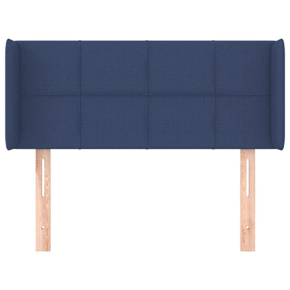 vidaXL Kopfteil mit Ohren Blau 93x16x78/88 cm Stoff