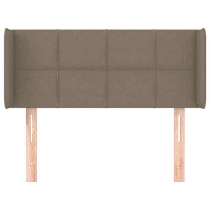 vidaXL Kopfteil mit Ohren Taupe 103x16x78/88 cm Stoff