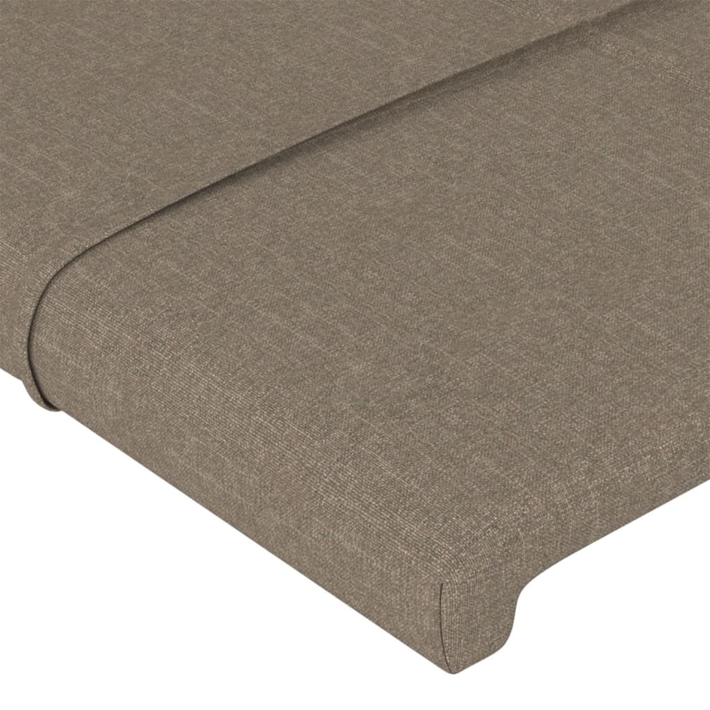 vidaXL Kopfteil mit Ohren Taupe 103x16x78/88 cm Stoff