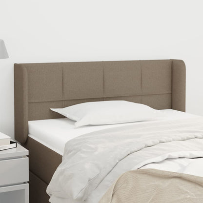 vidaXL Kopfteil mit Ohren Taupe 103x16x78/88 cm Stoff