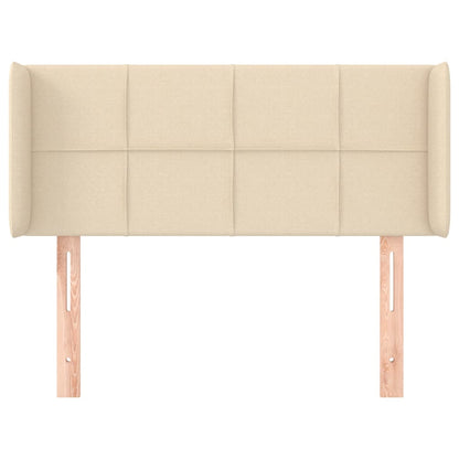 vidaXL Kopfteil mit Ohren Creme 103x16x78/88 cm Stoff