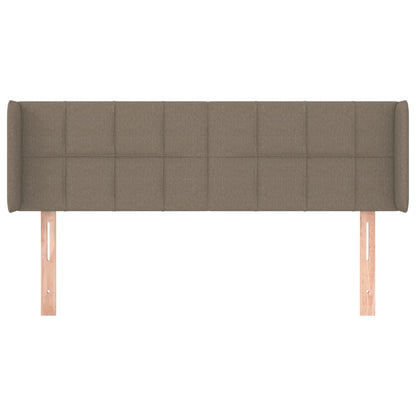 vidaXL Kopfteil mit Ohren Taupe 147x16x78/88 cm Stoff