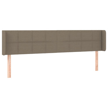 vidaXL Kopfteil mit Ohren Taupe 163x16x78/88 cm Stoff