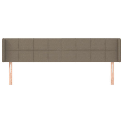 vidaXL Kopfteil mit Ohren Taupe 163x16x78/88 cm Stoff