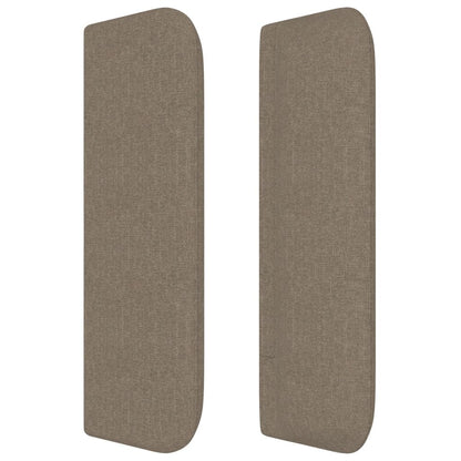 vidaXL Kopfteil mit Ohren Taupe 163x16x78/88 cm Stoff