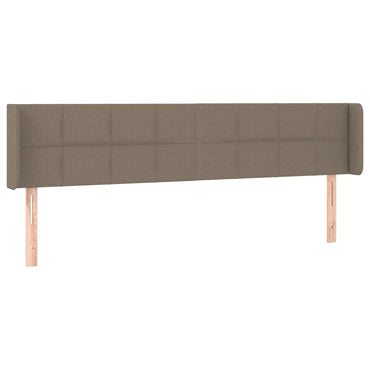 vidaXL Kopfteil mit Ohren Taupe 183x16x78/88 cm Stoff