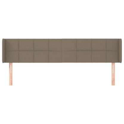 vidaXL Kopfteil mit Ohren Taupe 183x16x78/88 cm Stoff