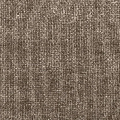 vidaXL Kopfteil mit Ohren Taupe 183x16x78/88 cm Stoff