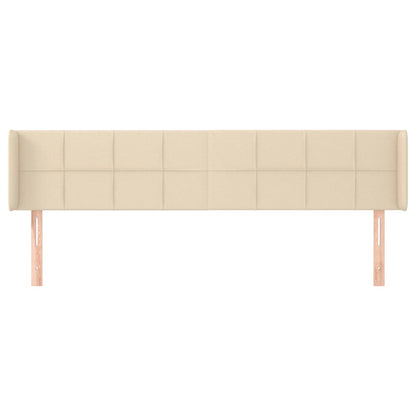 vidaXL Kopfteil mit Ohren Creme 183x16x78/88 cm Stoff