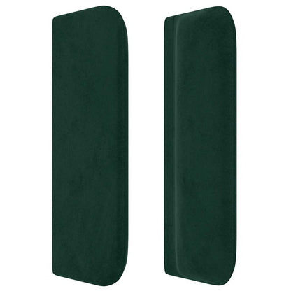 vidaXL Kopfteil mit Ohren Dunkelgrün 83x16x78/88 cm Samt