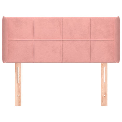 vidaXL Kopfteil mit Ohren Rosa 83x16x78/88 cm Samt