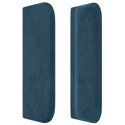 vidaXL Kopfteil mit Ohren Dunkelblau 103x16x78/88 cm Samt