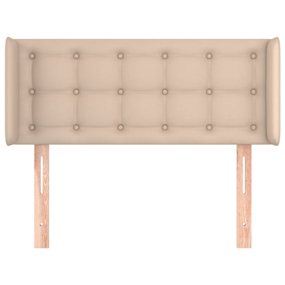 vidaXL Kopfteil mit Ohren Cappuccino-Braun 83x16x78/88 cm Kunstleder