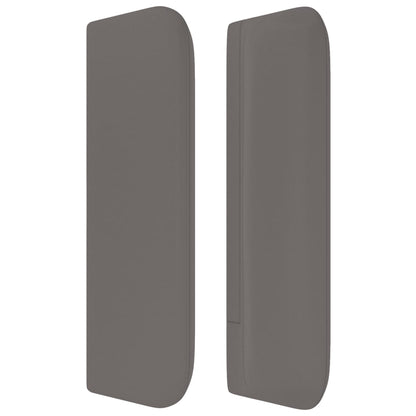 vidaXL Kopfteil mit Ohren Grau 93x16x78/88 cm Kunstleder