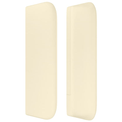 vidaXL Kopfteil mit Ohren Creme 103x16x78/88 cm Kunstleder