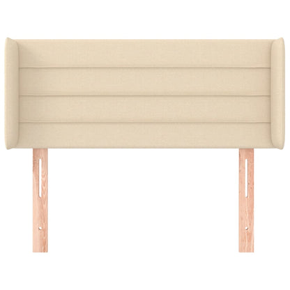 vidaXL Kopfteil mit Ohren Creme 93x16x78/88 cm Stoff