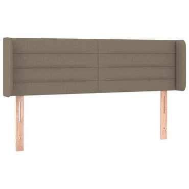 vidaXL Kopfteil mit Ohren Taupe 147x16x78/88 cm Stoff