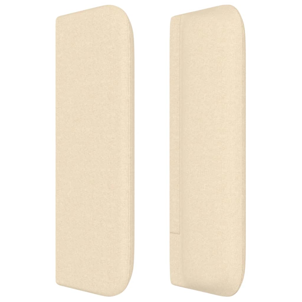 vidaXL Kopfteil mit Ohren Creme 183x16x78/88 cm Stoff