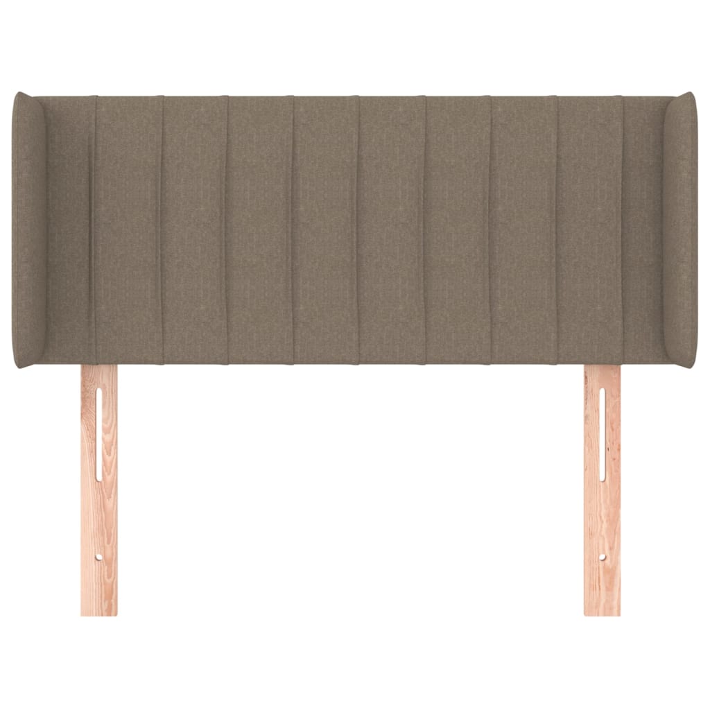 vidaXL Kopfteil mit Ohren Taupe 83x16x78/88 cm Stoff