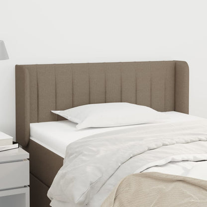 vidaXL Kopfteil mit Ohren Taupe 83x16x78/88 cm Stoff