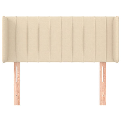 vidaXL Kopfteil mit Ohren Creme 83x16x78/88 cm Stoff