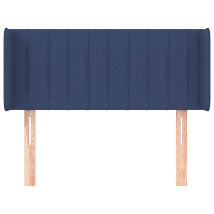 vidaXL Kopfteil mit Ohren Blau 83x16x78/88 cm Stoff