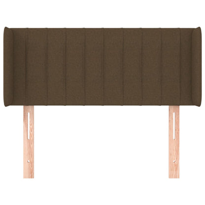 vidaXL Kopfteil mit Ohren Dunkelbraun 93x16x78/88 cm Stoff