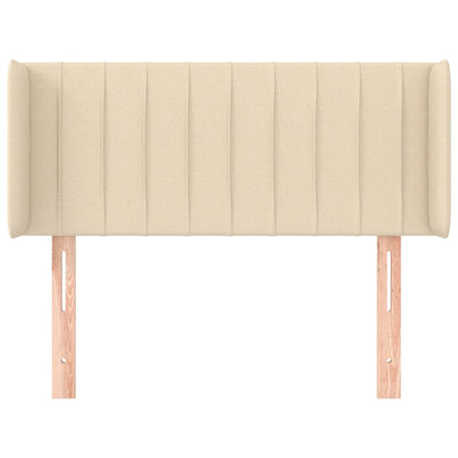 vidaXL Kopfteil mit Ohren Creme 93x16x78/88 cm Stoff