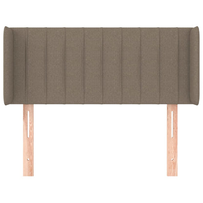 vidaXL Kopfteil mit Ohren Taupe 103x16x78/88 cm Stoff