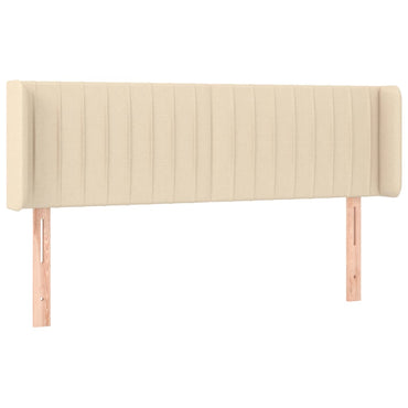 vidaXL Kopfteil mit Ohren Creme 147x16x78/88 cm Stoff
