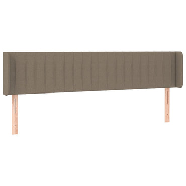 vidaXL Kopfteil mit Ohren Taupe 163x16x78/88 cm Stoff
