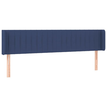 vidaXL Kopfteil mit Ohren Blau 163x16x78/88 cm Stoff