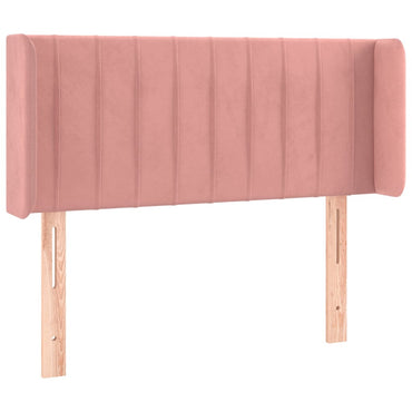 vidaXL Kopfteil mit Ohren Rosa 83x16x78/88 cm Samt
