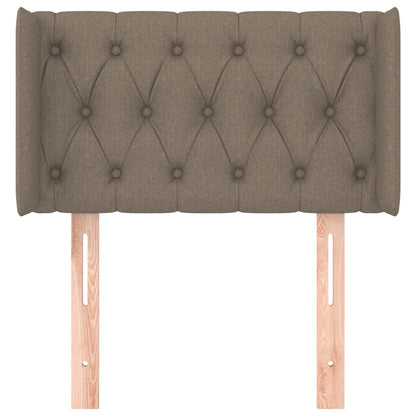 vidaXL Kopfteil mit Ohren Taupe 83x16x78/88 cm Stoff
