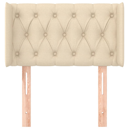 vidaXL Kopfteil mit Ohren Creme 83x16x78/88 cm Stoff